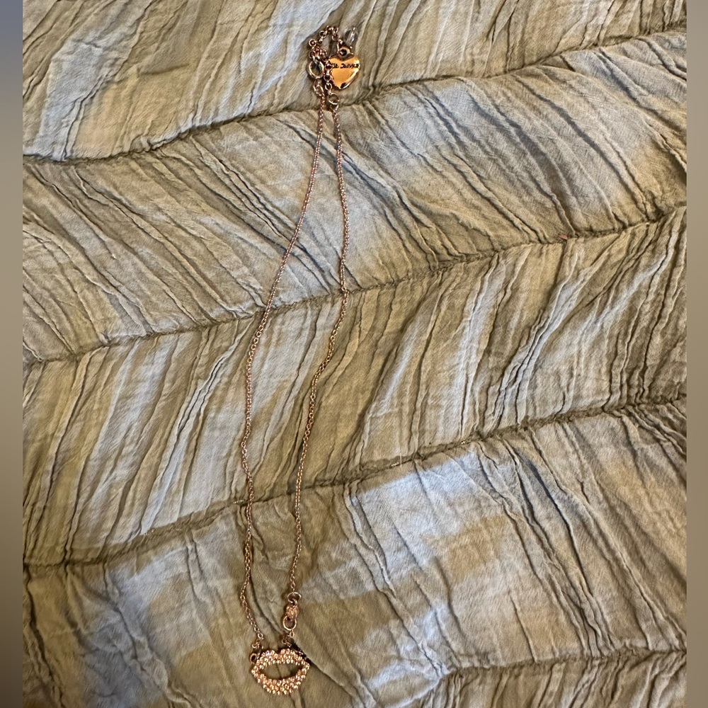 Rose Gold Betsey Johnson Necklace